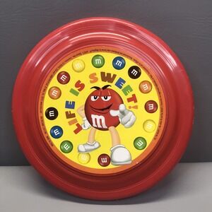 2013 Mars M & M Flying Disc 8" Life is Sweet Red M&M Frisbee
